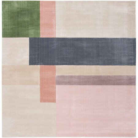 Safavieh 5 ft. 3 in. x 5 ft. 3 in. Orwell 300 Square Area Rug Ivory & Charcoal ORW300A-5SQ